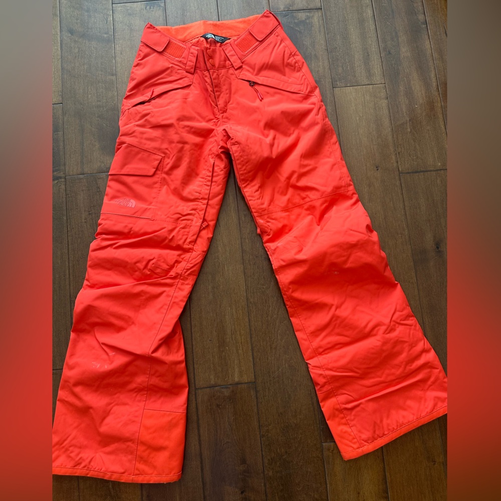 The North Face Vibrant Orange Cargo snow Pants